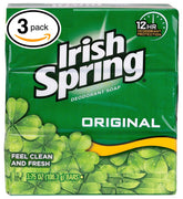 Irish Spring Original Scent bar pack side view, highlighting long-lasting freshness.