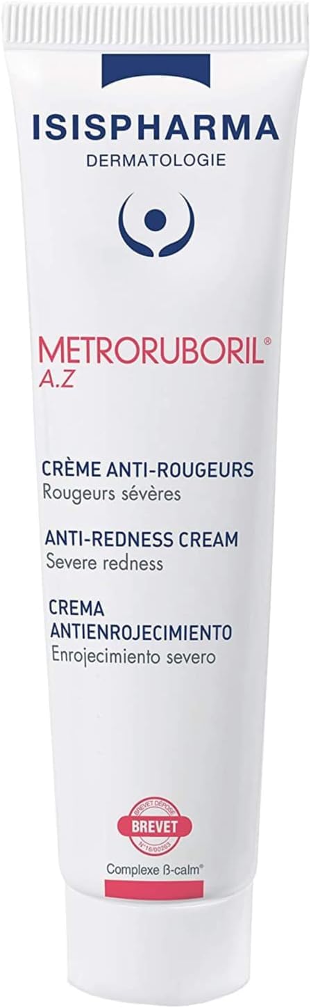 IsisPharma Metroruboril A.Z bottle-front showing the soothing anti-redness formula