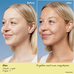 Drops mixed with moisturizer to create a personalized glow