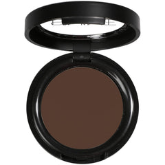 IS'MINE matte coffee swatch shows rich, true-to-pan color for quick daily looks.