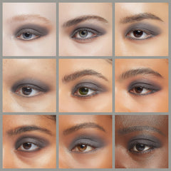 IS'MINE safe-for-sensitive-eyes grey shadow is suitable for contact lens wearers.