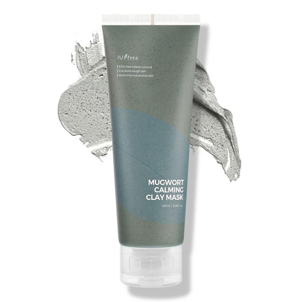 IsNtree Mascarilla de Arcilla con Artemisa: calma para piel sensible y poros refinados.