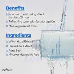 IsNtree Toner agua mineral Ulleung: hidratación suave con minerales calmantes