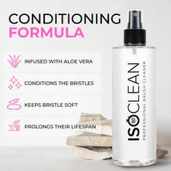 Isoclean microfiber cloth wipes away residue after a quick cleanse.