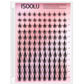 ISOOLU Lash Clusters Manga Curl for dramatic volume and easy cluster application.