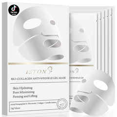 ISTON Bio-Collagen mascarilla nocturna en empaque de 6, hidratación profunda