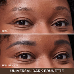 IT Cosmetics Brow Power Universal Brown muestra ajuste de color por presión para tono personalizado