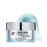 IT Cosmetics Bye Bye Under Eye balm pump; hydrates and smooths the eye area.