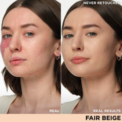 IT Cosmetics CC+ Cream Fair Beige swatch shows natural coverage