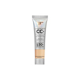 IT Cosmetics CC+ Cream Travel muestra el empaque y frasco para viaje práctico.