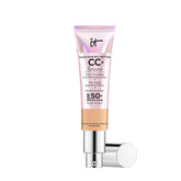 IT Cosmetics CC+ Illumination bottle pump for radiant full-coverage and SPF protection.