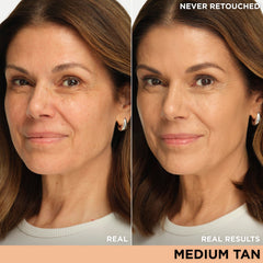 IT Cosmetics CC+ Illumination swirled texture on the skin showing natural glow.