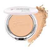 IT Cosmetics Celebration Foundation Illumination compact front view with radiant finish for glowing skin