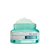 IT Cosmetics Confidence in a Gel Cream bottle showing shine reduction for oily skin.