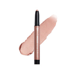 IT Cosmetics Superhero Shadow Stick Warm Rose Gold on eyelids for crease-free color.