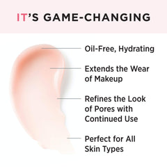 IT Cosmetics Your Skin But Better Primer+ pump dispenser for easy application