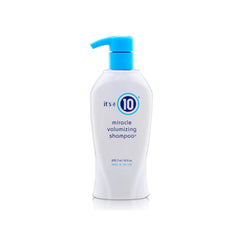 It's a 10 Haircare champú voluminizante, botella-vertida, para ver el producto en acción y ganar cuerpo.