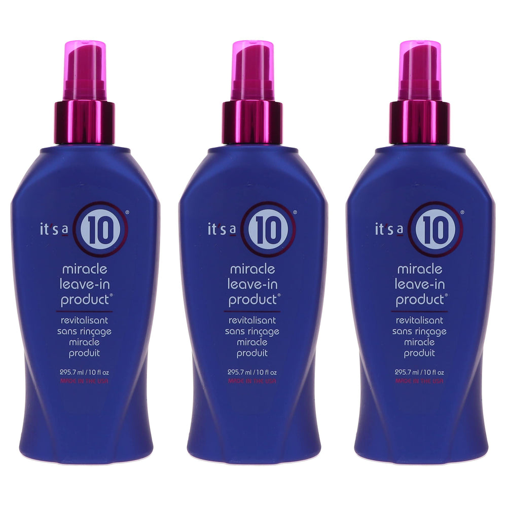 It's a 10 Miracle Leave-In bottle front for shine and smooth hair.