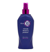 It's a 10 Miracle Leave-In bottle pour boosts shine and frizz control.