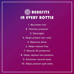 It's a 10 Haircare Miracle Leave-In detangling makes combing effortless.