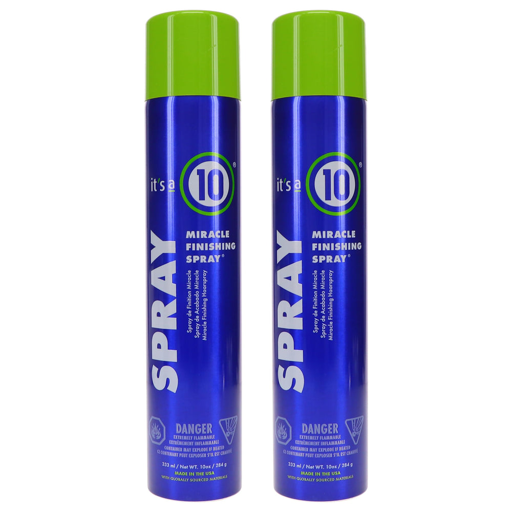 Its a 10 Miracle Finishing Spray 10oz bottle enables fast-drying shine.
