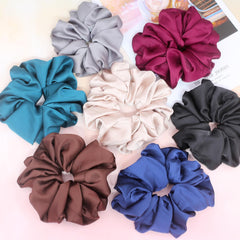IVARYSS Big Scrunchies for thick hair provides secure yet soft hold.