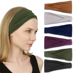 IVARYSS headband in black shows non-slip, all-day comfort for workouts