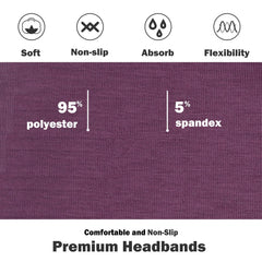 IVARYSS headband gray offers breathable, sweat-absorbent wear during exercise