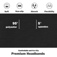 IVARYSS 4 inch wide headband provides secure versatile styling