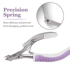 IVON cuticle trimmer safety guard plastic protects blade when dropped.