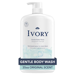 Ivory Body Wash original scent bottle for gentle daily cleansing