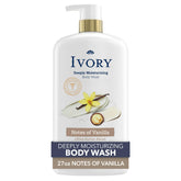 Ivory deeply moisturizing body wash bottle delivers lasting hydration.