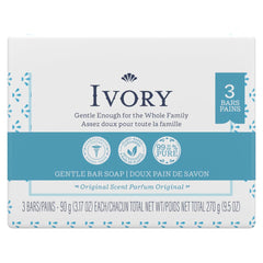 Ivory Soap Barra con diseño rectangular clásico para limpieza fiable
