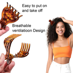 Ivyu claw clip for curly hair provides secure hold without snagging.