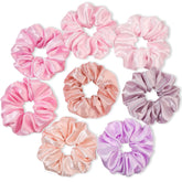 Ivyu satin scrunchies pack shows soft, luxury fabric for gentle grip on thick curls.
