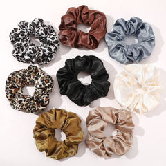 Ivyu silk satin scrunchies texture for gentle grip and minimal pulling