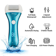 IWEEL electric foot file roller heads set for versatile skin care.