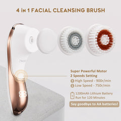 IWEEL exfoliating head for deeper cleansing and smoother skin.
