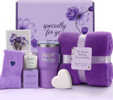 IZZUBIZ cozy blanket from Mother's Day gift basket for warm evenings