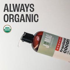 J MAC BOTANICALS aceite de coco fraccionado vertido, base neutra para diluir aceites esenciales