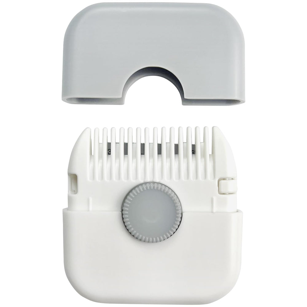 Jaasuee two-pack trimmer gray compact in hand for travel grooming