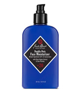 Jack Black Double-Duty Face Moisturizer bottle shown with lightweight hydration claim