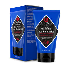 Jack Black Dual Defense SPF 30 dispenser demonstrating easy application.