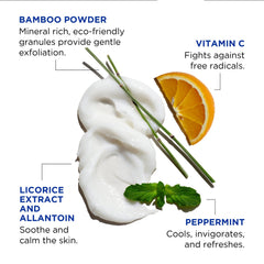 Face Buff con granos exfoliantes microfinos para limpiar poros