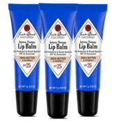 Jack Black Intense Therapy Lip Balm trio pack displayed for daily lip care