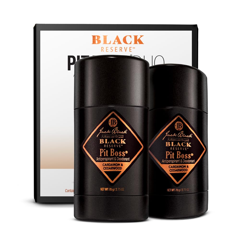 Jack Black Pit Boss Black Reserve two-pack packaging, ready for daily use and gifting.