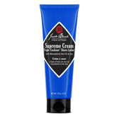 Jack Black Supreme Cream Triple Cushion lather jar promotes a smooth close shave.