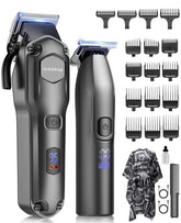 Jack and Rose clippers set package front view for home barbershop style grooming.