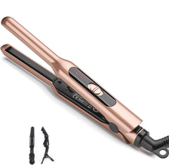 JAETON mini flat iron with 0.3-inch plates for precise short-hair styling