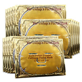 Mascarilla de oro Jakuva 24k aplicada en el rostro para hidratación profunda.